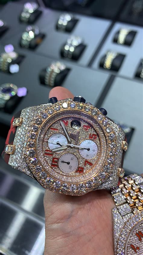 fake bustdown watch|expensive iced out watches.